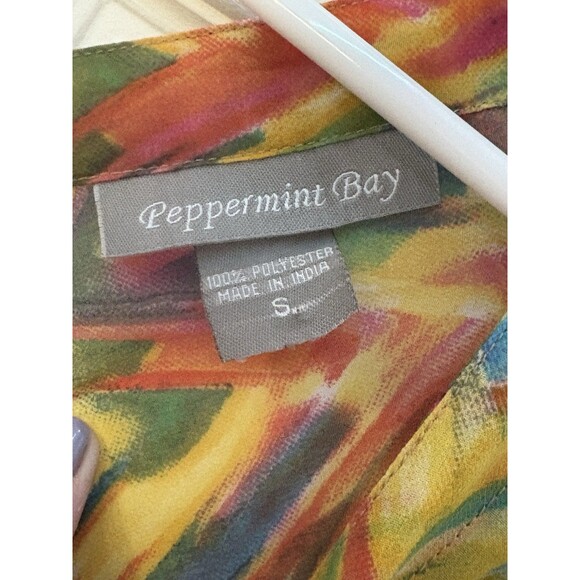 Peppermint Bay Colorful Bathing Swim Suit Cover Coverup Size Small - Picture 6 of 6